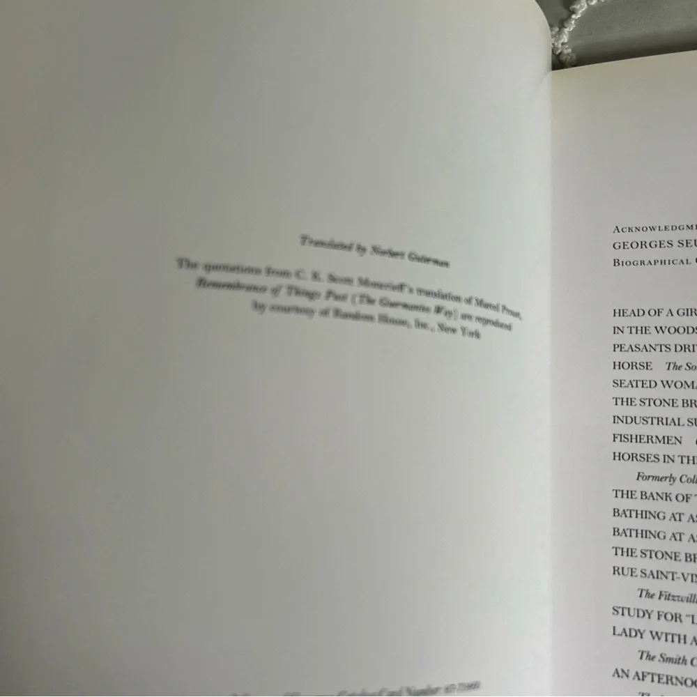New Masters of Art : Seurat Hardcover Pierre Courthion